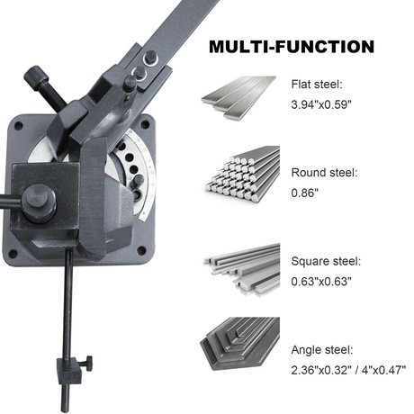 Solid Design, High Precision Strip Steel, Flat Steel, Round Steel and Angle Steel Metal Bender