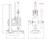 KANG Industrial AP-1S Arbor Press, Solid Construction, 1 Ton Adjust Press Height Jewelry Tools